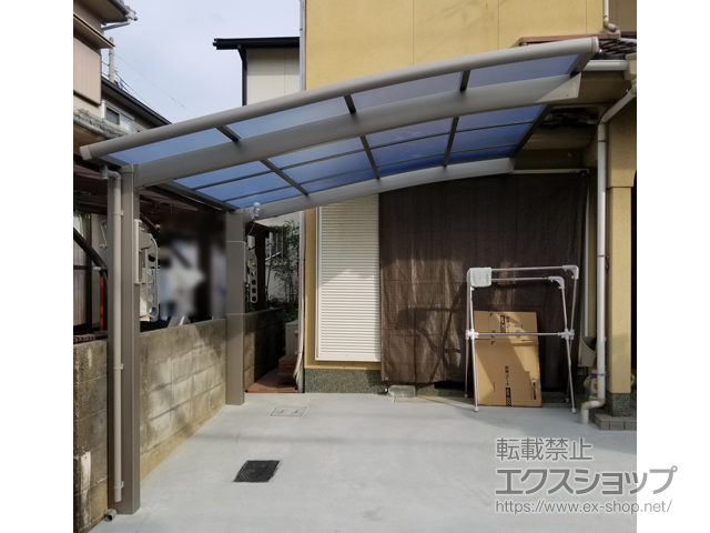 兵庫県高砂市ののカーポート ネスカR (ラウンドスタイル) 積雪〜20cm対応 施工例