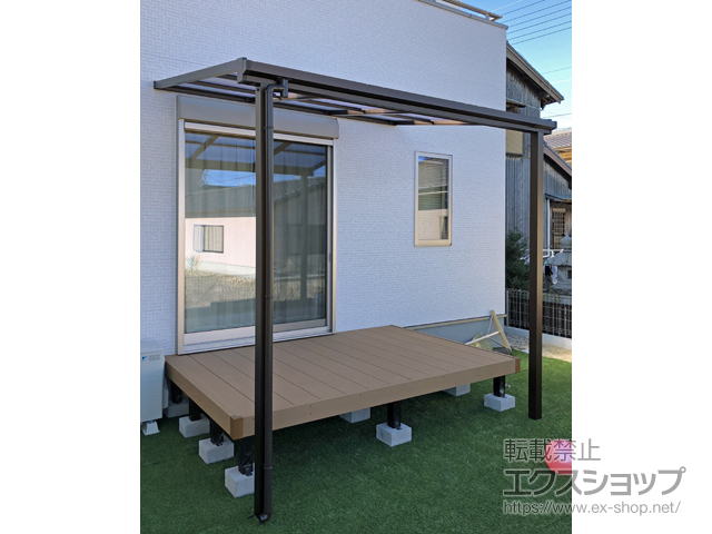 愛知県知多郡武豊町ののテラス屋根 ソラリア F型 テラスタイプ 単体 積雪〜20cm対応 施工例