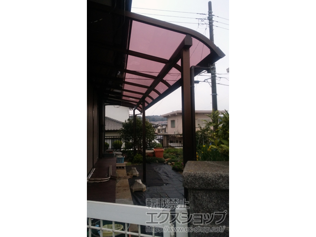 千葉県木更津市ののテラス屋根 ソラリア R型 テラスタイプ 連棟 積雪〜20cm対応 施工例