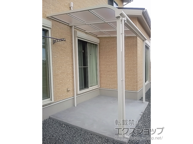 三重県員弁郡東員町ののテラス屋根 ソラリア R型 テラスタイプ 単体 積雪〜20cm対応 施工例
