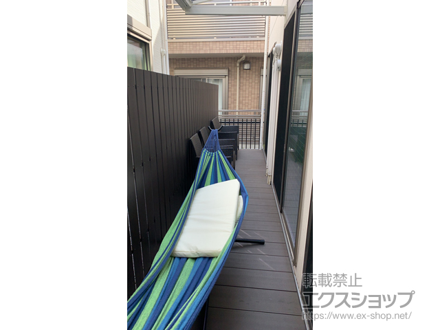 東京都世田谷区のLIXIL リクシル（トステム）のウッドデッキ レストステージ 幕板納まり 施工例