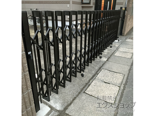 千葉県市川市ののカーゲート アルシャインII PG型R(ペットガード) Aタイプ ノンレール 片開き 510S 施工例