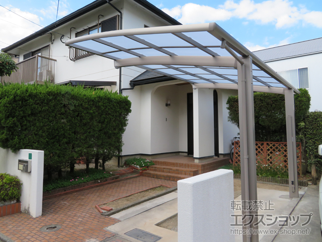 福岡県福岡市ののカーポート ネスカR (ラウンドスタイル) 積雪〜20cm対応 施工例