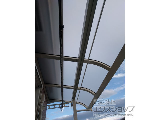 宮城県仙台市ののバルコニー・ベランダ屋根 スピーネ R型 屋根タイプ 単体 積雪〜20cm対応 施工例