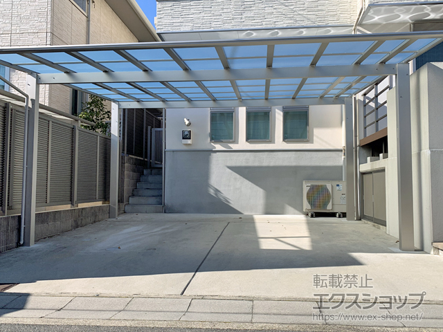 京都府京都市ののカーポート エフルージュ ツイン 積雪〜20cm対応 施工例