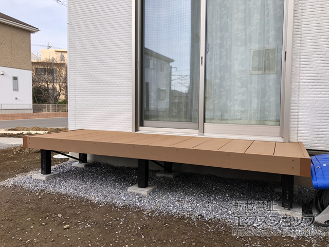 栃木県佐野市ののウッドデッキ マージウッドデッキ 施工例