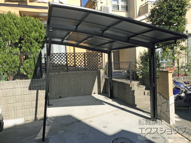 神奈川県横浜市ののカーポート ネスカR (ラウンドスタイル) 積雪〜20cm対応 施工例