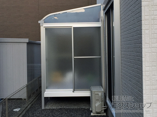 滋賀県彦根市ののテラス囲い・サンルーム サニージュ R型 床納まり ランマ無 積雪50cm対応 施工例