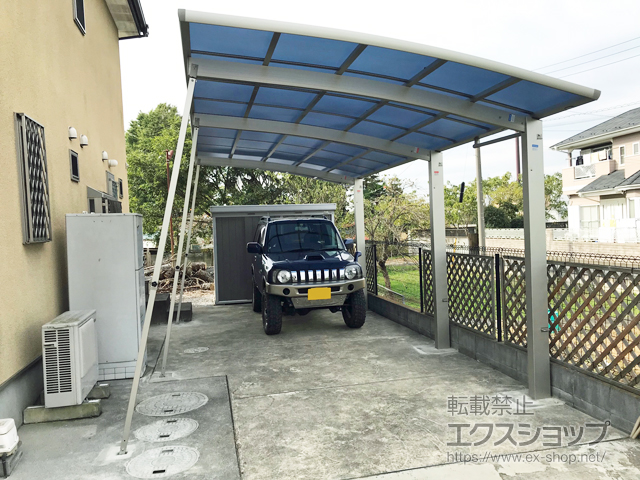 埼玉県春日部市ののカーポート レイナポートグラン 延長　積雪〜20cm対応 施工例