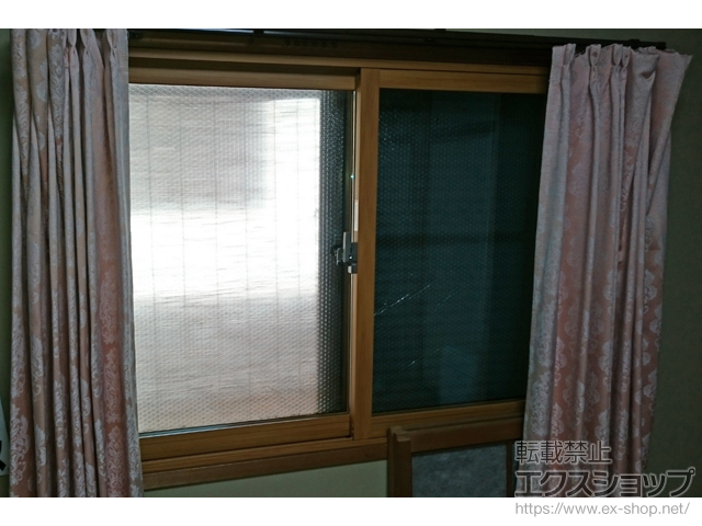 兵庫県川辺郡猪名川町のの二重窓（内窓） インプラス ダストバリア仕様 引違い窓 2枚建 施工例