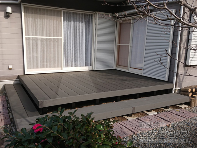 千葉県茂原市ののウッドデッキ リウッドデッキ 200 施工例