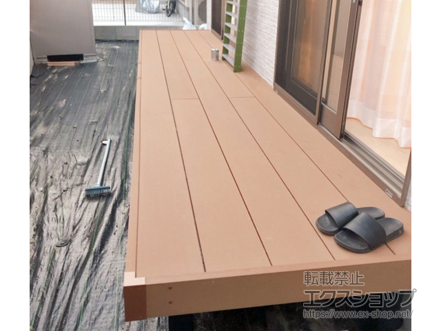 広島県広島市ののウッドデッキ リウッドデッキ 200 施工例