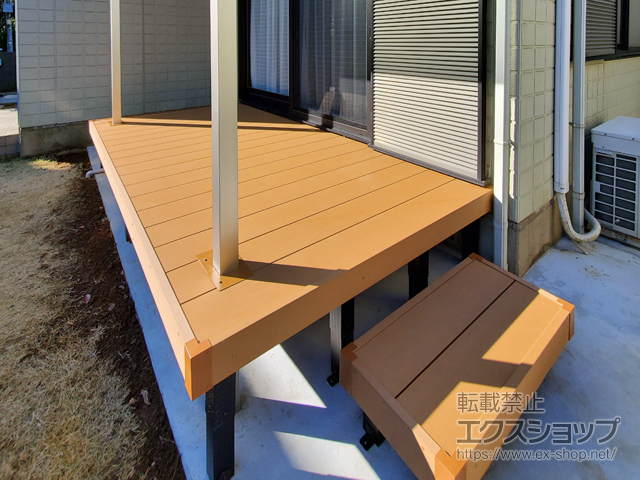 茨城県つくば市ののウッドデッキ リウッドデッキ 200 施工例