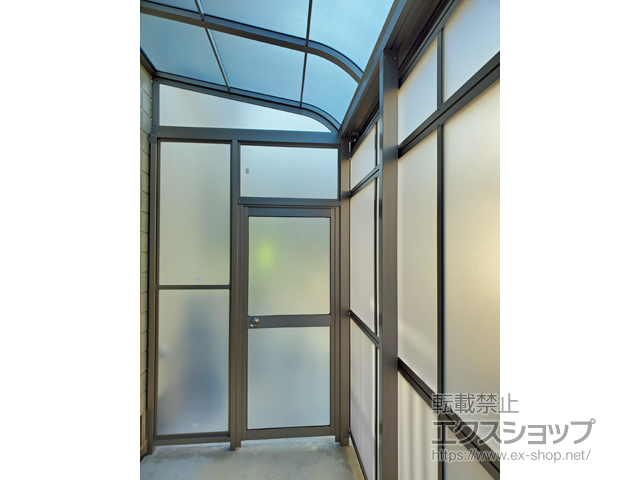 茨城県つくば市ののストックヤード スピーネストックヤード R型 パネルタイプ ヤード仕様 積雪〜20?対応 施工例