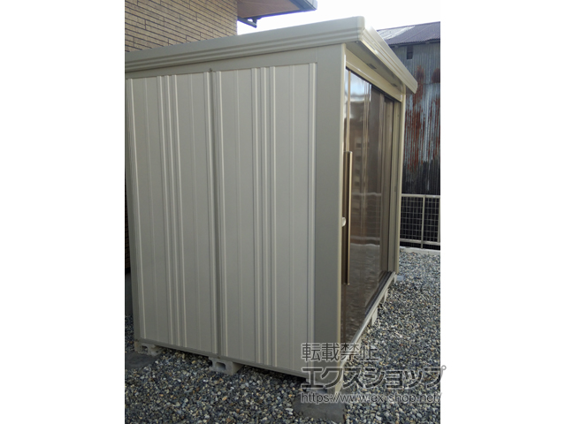 岐阜県中津川市のの物置・屋外倉庫 Mr.ストックマンダンディ 多雪型 2532×1590×2110（ND-S2515） ND-S2515-B 施工例