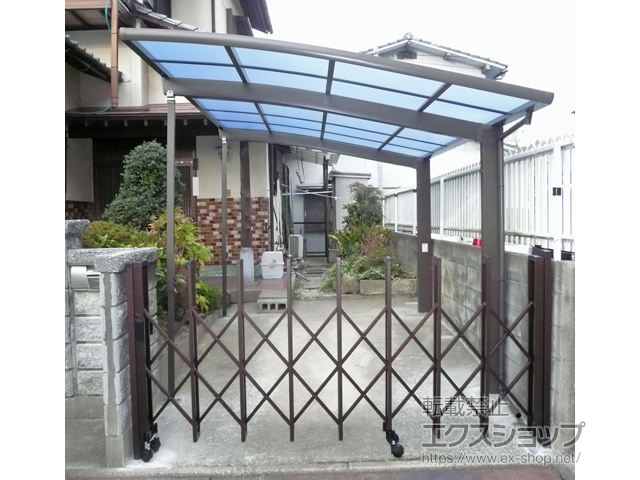 福岡県北九州市ののカーポート ネスカR (ラウンドスタイル) 積雪〜20cm対応 施工例