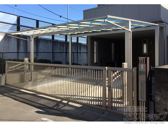 宮城県仙台市ののカーポート エフルージュ ツイン 積雪〜20cm対応 施工例