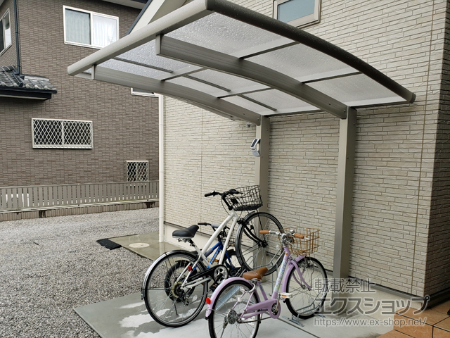群馬県藤岡市ののサイクルポート・駐輪場 レイナポートグランミニ 積雪〜20cm対応 施工例