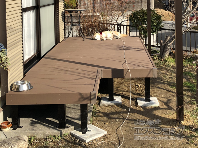 京都府相楽郡南山城村ののウッドデッキ リウッドデッキ 200 施工例