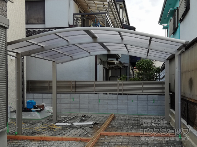 兵庫県姫路市ののカーポート レイナツインポートグラン　積雪〜20cm対応 施工例