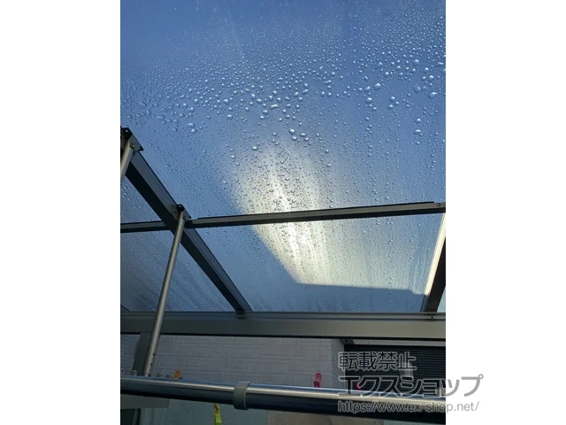 埼玉県蓮田市のYKKAPのバルコニー・ベランダ屋根 ソラリア F型 屋根タイプ 単体 積雪～20cm対応 施工例