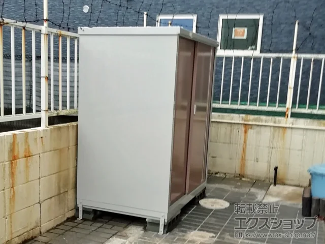 福岡県福岡市のイナバの物置・収納・屋外倉庫 シンプリー 一般型 1320×905×1603（MJX-139D） MJX-139D-AR 施工例