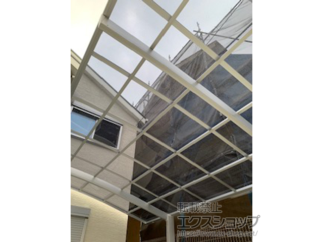 大阪府羽曳野市ののカーポート ネスカR (ラウンドスタイル) 積雪〜20cm対応 施工例