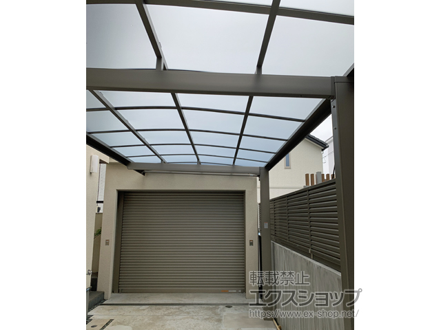 東京都三鷹市ののカーポート フーゴA (アーチスタイル) 積雪〜20cm対応 施工例