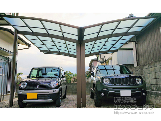 愛媛県新居浜市ののカーポート レイナポートグラン Y合掌　積雪〜20cm対応 施工例