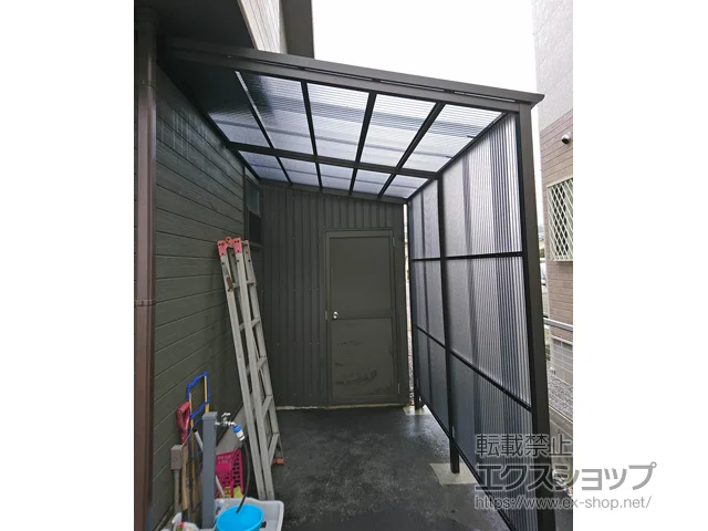 滋賀県長浜市のYKKAPのストックヤード ストックヤードII 積雪50cm対応 オープンタイプ 施工例