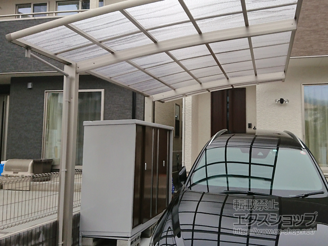 広島県広島市ののカーポート レイナポートグラン　積雪〜20cm対応 施工例