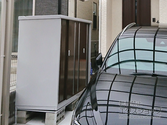 広島県広島市のの物置・屋外倉庫 シンプリー 一般型 1940×755×1603（MJX-197DP） MJX-197DP-TB 施工例