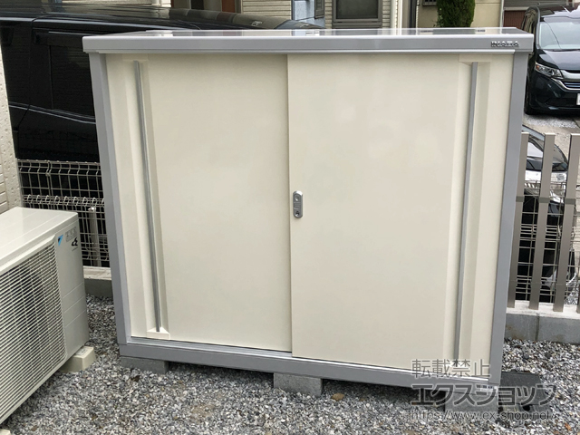 埼玉県越谷市のの物置・屋外倉庫 シンプリー 一般型 1520×615×1303（MJX-156C） MJX-156C-FW 施工例