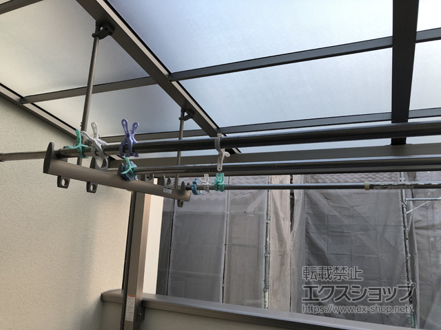 兵庫県伊丹市ののバルコニー・ベランダ屋根 スピーネ F型 屋根タイプ 単体 積雪〜20cm対応 施工例