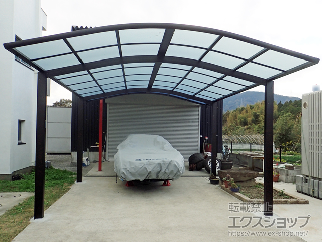 福岡県飯塚市ののカーポート レイナツインポートグラン　積雪〜20cm対応 施工例