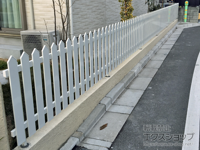 千葉県船橋市ののフェンス・柵 アメリカンフェンス1型 フリーポールタイプ 施工例