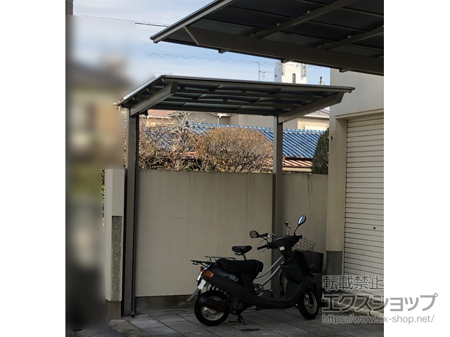 兵庫県加古川市ののサイクルポート・駐輪場 ネスカFミニ (フラットスタイル) 積雪〜20cm対応 施工例