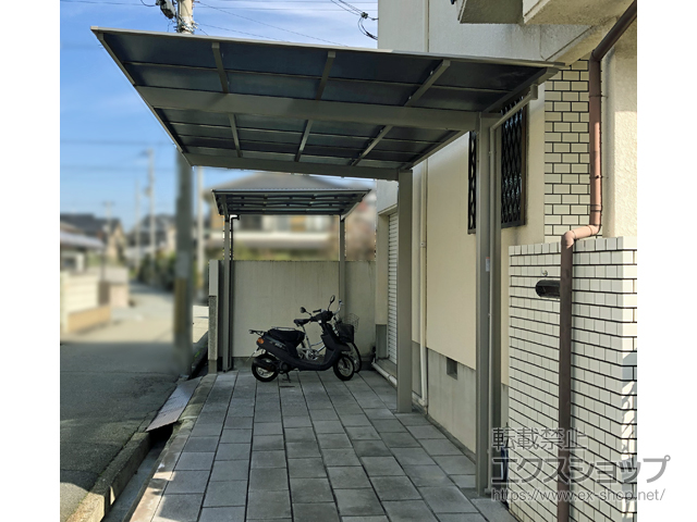 兵庫県加古川市ののカーポート ネスカF (フラットスタイル) 積雪〜20cm対応 施工例