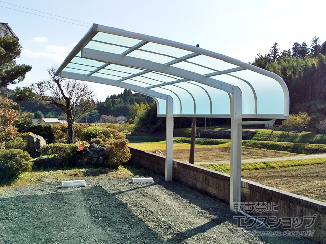 大分県豊後大野市ののカーポート レイナキャップポートグラン　積雪〜20cm対応 施工例