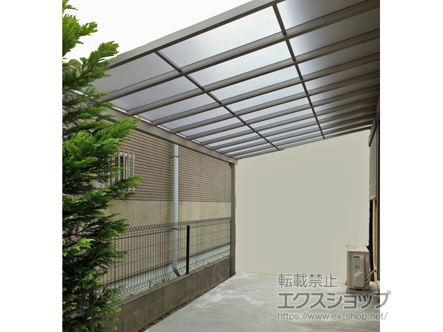 千葉県白井市ののテラス屋根 ソラリア F型 テラスタイプ 単体 積雪〜20cm対応 施工例