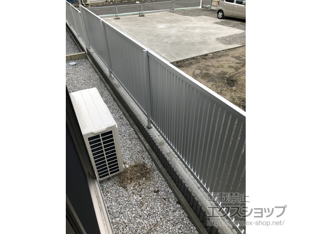 神奈川県横須賀市ののフェンス・柵 ライシスフェンス 4型 太たて桟 フリーポールタイプ 施工例