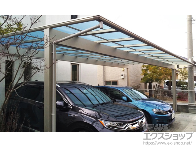 佐賀県佐賀市ののカーポート エフルージュ トリプル 積雪〜20cm対応 施工例