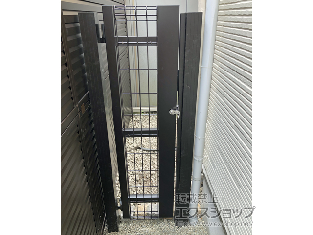 神奈川県横浜市のの門扉 ハイグリッド門扉NF8型 片開き 柱使用 施工例