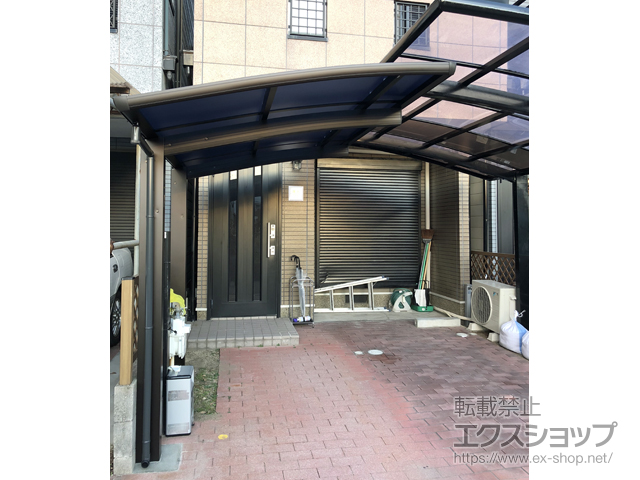 兵庫県尼崎市ののサイクルポート・駐輪場 プレシオスポート ミニ 積雪〜20cm対応 施工例