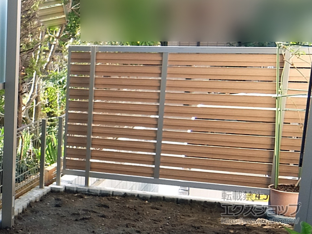 神奈川県海老名市ののフェンス・柵 セレビューフェンス RP3型　フリーポールタイプ 施工例