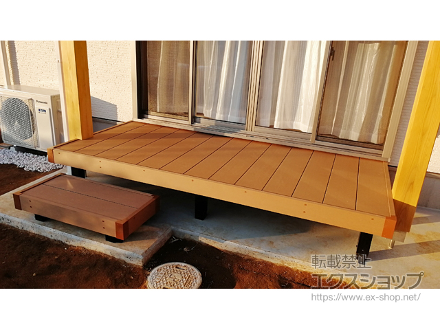 茨城県水戸市ののウッドデッキ リウッドデッキ 200 施工例