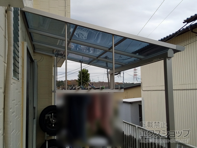 千葉県千葉市ののテラス屋根 ソラリア F型 テラスタイプ 単体 積雪〜20cm対応 施工例