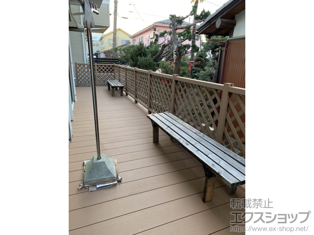 神奈川県藤沢市ののウッドデッキ リウッドデッキ 200 施工例
