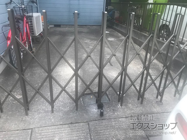 神奈川県相模原市ののカーゲート トリップゲート RA型 ノンレール 片開き 33S 施工例