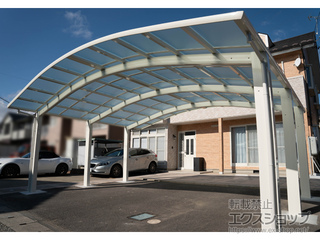 長野県松本市ののカーポート レイナツインポートグラン50 積雪50cm対応 施工例